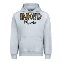 Heather Grey ınked mama Urban Hoodie - CowhideDigitalArt
