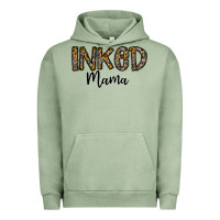 Pigment Oil Green ınked mama Urban Hoodie - CowhideDigitalArt