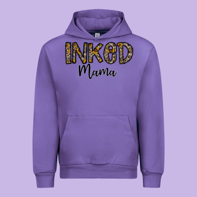 ınked Mama Urban Hoodie Designed By Cowhidedigitalart