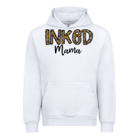 White ınked mama Urban Hoodie - CowhideDigitalArt