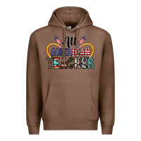 Chestnut all american teacher Premium Hoodie - CowhideDigitalArt