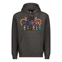 Smoke all american teacher Premium Hoodie - CowhideDigitalArt
