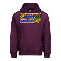 Mauve Wine usa sunflower and cactus license plate Urban Hoodie - HRA Design Shop