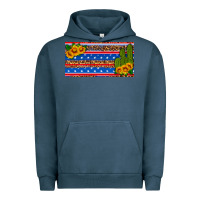 Pigment Midnight Navy usa sunflower and cactus license plate Urban Hoodie - HRA Design Shop
