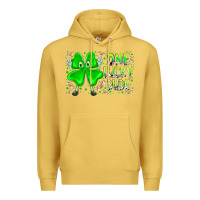 Antique Gold one lucky dude Premium Hoodie - RacoonDesign