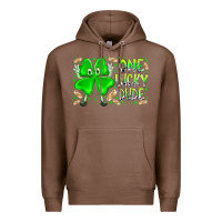 Chestnut one lucky dude Premium Hoodie - RacoonDesign