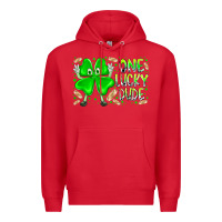 Red one lucky dude Premium Hoodie - RacoonDesign