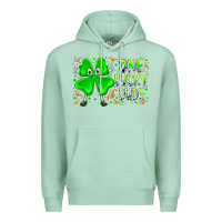 Seafoam one lucky dude Premium Hoodie - RacoonDesign