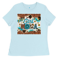 Baby Blue mom Ladies Tee - Artiststas