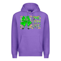 Purple one lucky dude Premium Hoodie - RacoonDesign