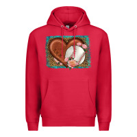Cardinal western leopard baseball heart Premium Hoodie - HRA Design Shop