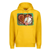 Lemon western leopard baseball heart Premium Hoodie - HRA Design Shop
