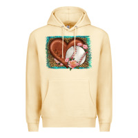 Pina Colada western leopard baseball heart Premium Hoodie - HRA Design Shop