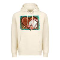 Tofu western leopard baseball heart Premium Hoodie - HRA Design Shop