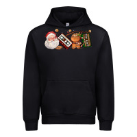 Black coffee cup santa cassette cookie Urban Hoodie - FaDigitalArtStudio
