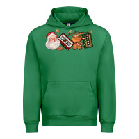 Emerald coffee cup santa cassette cookie Urban Hoodie - FaDigitalArtStudio
