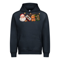 Navy coffee cup santa cassette cookie Urban Hoodie - FaDigitalArtStudio