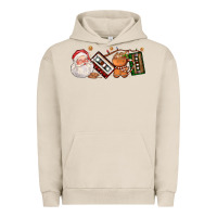 Pigment French Oak coffee cup santa cassette cookie Urban Hoodie - FaDigitalArtStudio