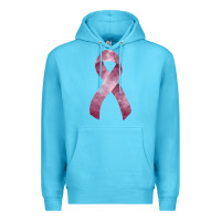 Ocean Blue multiple myeloma mm maroon ribbon fa element Premium Hoodie - FaDigitalArtStudio
