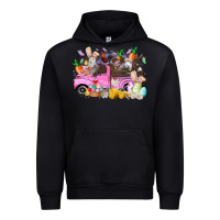 Black easter day farm animals truck Urban Hoodie - RacoonDesign