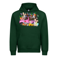 Forest Green easter day farm animals truck Urban Hoodie - RacoonDesign