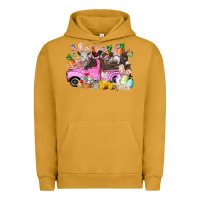 Pigment Peanut Butter easter day farm animals truck Urban Hoodie - RacoonDesign
