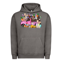 Pigment Tornado easter day farm animals truck Urban Hoodie - RacoonDesign