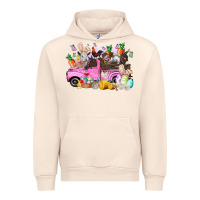 Sandshell easter day farm animals truck Urban Hoodie - RacoonDesign
