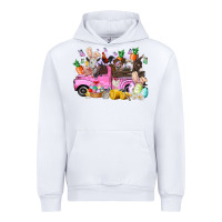 White easter day farm animals truck Urban Hoodie - RacoonDesign