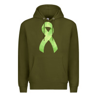 Army Green non hodgkin lymphoma cancer ribbon fa element Premium Hoodie - FaDigitalArtStudio