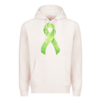 Pale Pink non hodgkin lymphoma cancer ribbon fa element Premium Hoodie - FaDigitalArtStudio