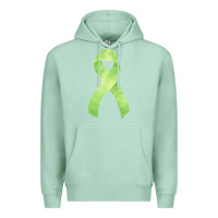 Seafoam non hodgkin lymphoma cancer ribbon fa element Premium Hoodie - FaDigitalArtStudio