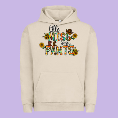 Little Mıss Sassy Pants Urban Hoodie Designed By Cowhidedigitalart