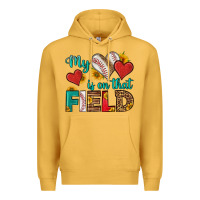 Mustard my heart is on that field baseball Premium Hoodie - HRA Design Shop