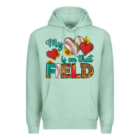 Seafoam my heart is on that field baseball Premium Hoodie - HRA Design Shop