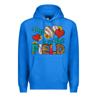True Royal my heart is on that field baseball Premium Hoodie - HRA Design Shop
