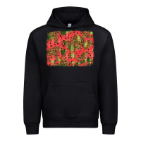 Black watermelon leopard pattern background Urban Hoodie - HRA Design Shop
