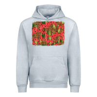 Heather Grey watermelon leopard pattern background Urban Hoodie - HRA Design Shop