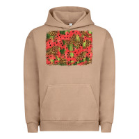 Pigment Burro watermelon leopard pattern background Urban Hoodie - HRA Design Shop