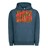 Pigment Midnight Navy watermelon leopard pattern background Urban Hoodie - HRA Design Shop