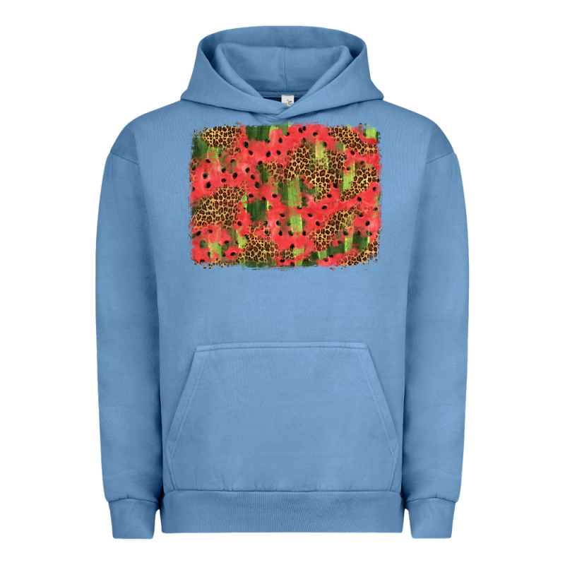 Watermelon Leopard Pattern Background Urban Hoodie by HRA Design Shop | Teevron