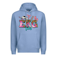 Colony Blue ekg tech Premium Hoodie - AdoDesignShop
