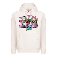 Pale Pink ekg tech Premium Hoodie - AdoDesignShop