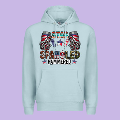 Star Spangled Hammered Premium Hoodie Designed By Cowhidedigitalart