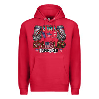 Cardinal star spangled hammered Premium Hoodie - CowhideDigitalArt
