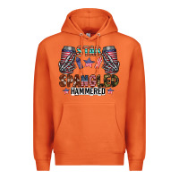 Carrot star spangled hammered Premium Hoodie - CowhideDigitalArt