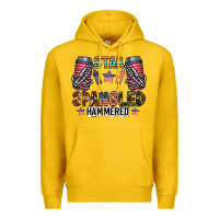 Lemon star spangled hammered Premium Hoodie - CowhideDigitalArt