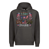 Smoke star spangled hammered Premium Hoodie - CowhideDigitalArt