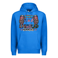 True Royal star spangled hammered Premium Hoodie - CowhideDigitalArt