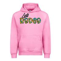 Fuchsia Pink let's rodeo Urban Hoodie - CowhideDigitalArt